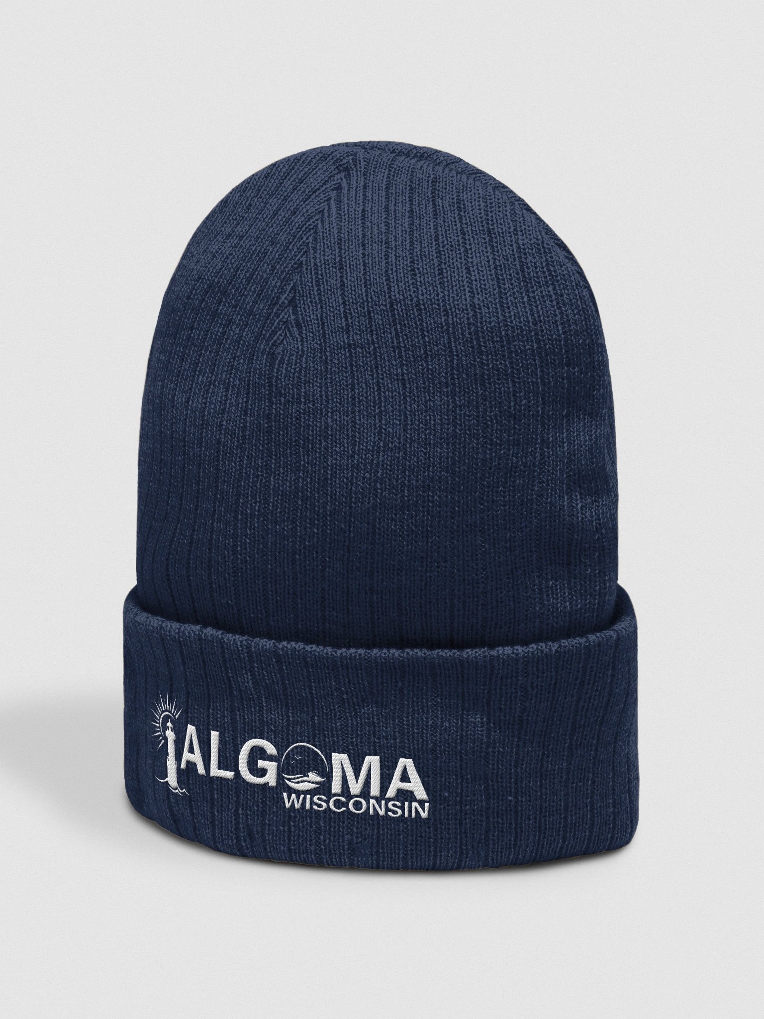 Atlantis Ribbed Knit Beanie- White Algoma product image (2)
