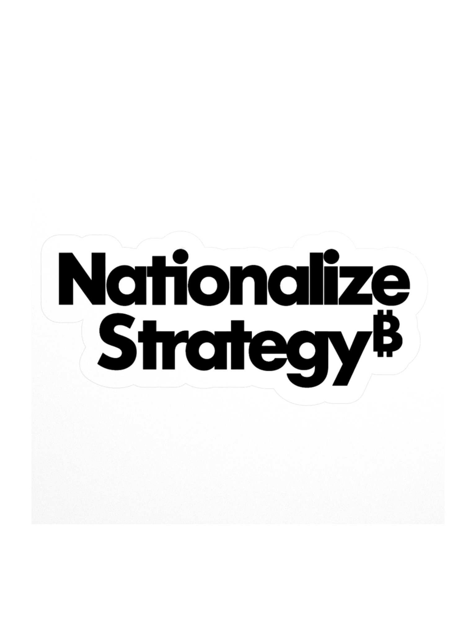 Nationalize Strategy Sticker - Black product image (1)