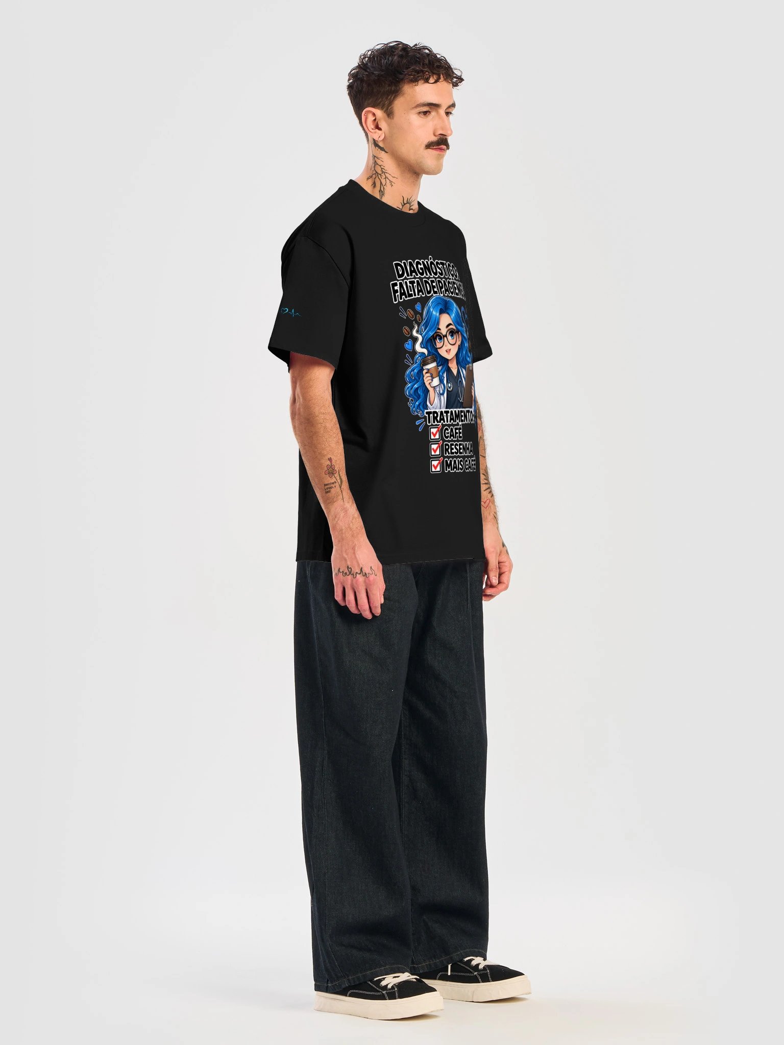 Camiseta Masculina | Diagnóstico: Falta de Paciência 😂💙 product image (26)