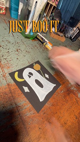 Just Boo It! #31daysofboochris #halloween #halloweenart
