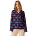 Octopus and Hearts Ladies Long Sleeve Pajama Top