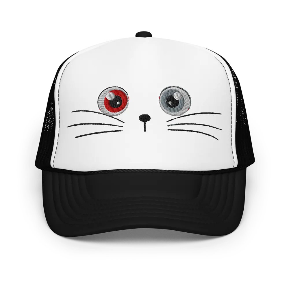 Cat Face || Otto Foam Mesh Hat product image (1)