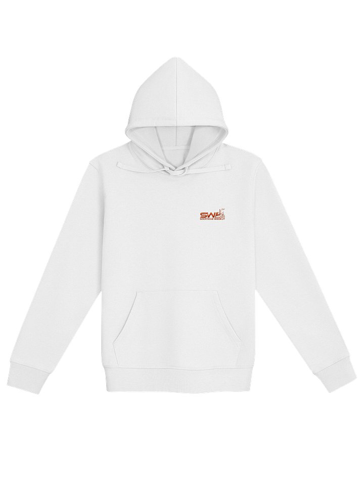 Embroidered SW Hoodie - White/Orange (Chest) product image (1)