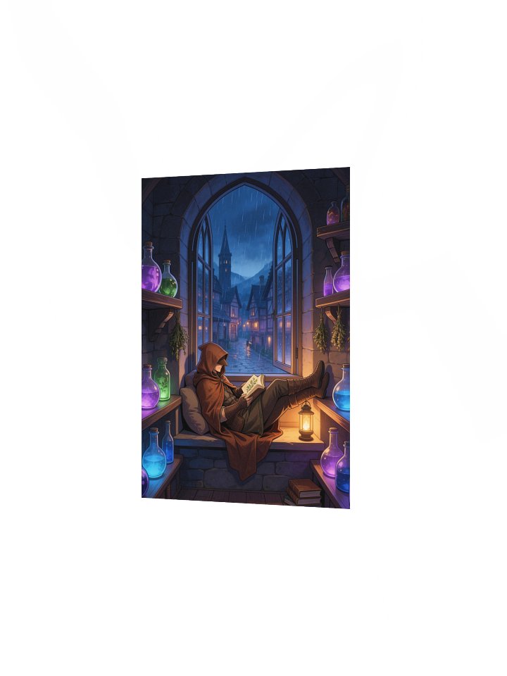 Where the Rain Falls Softly — Bard's Reading Nook Art Print product image (18)