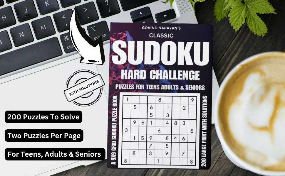200 Classic Sudoku Hard Puzzle | Ebook | Printable product image (3)
