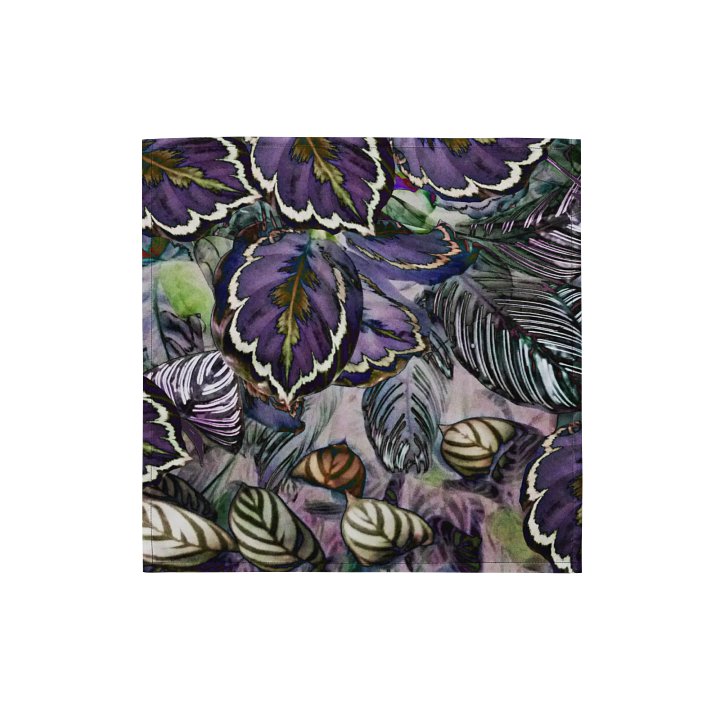 Purple Leaves Bandana product image (1)