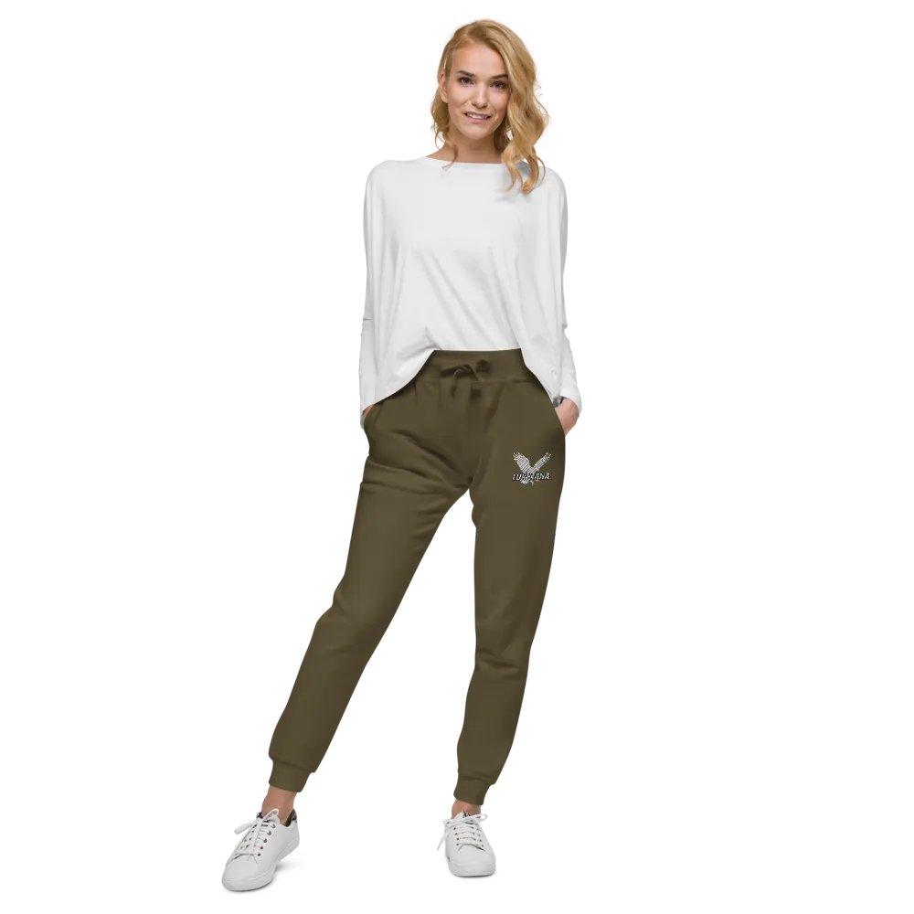 Green Fleece Unisex Joggers product image (7)