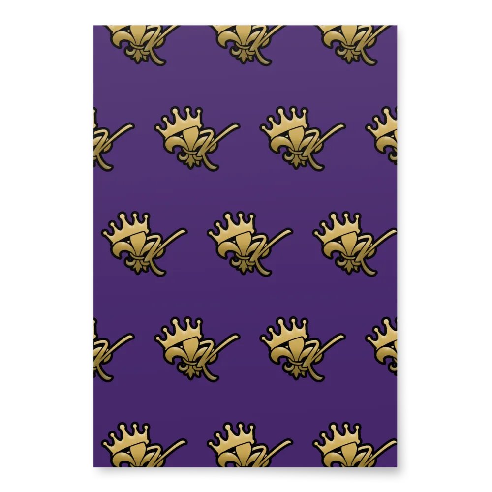 Kreole King Wrapping Paper (Purple) product image (1)