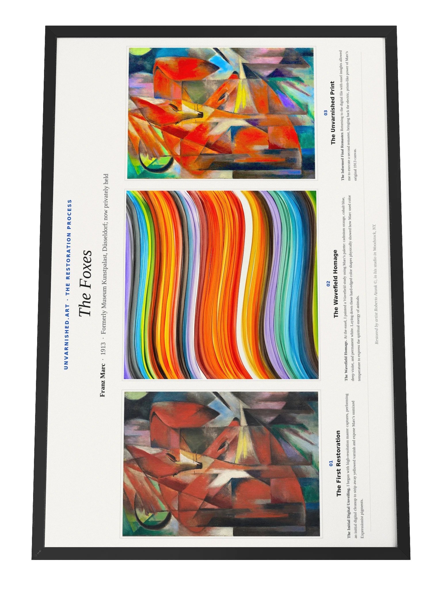 The Foxes — Framed Process Poster product image (1)