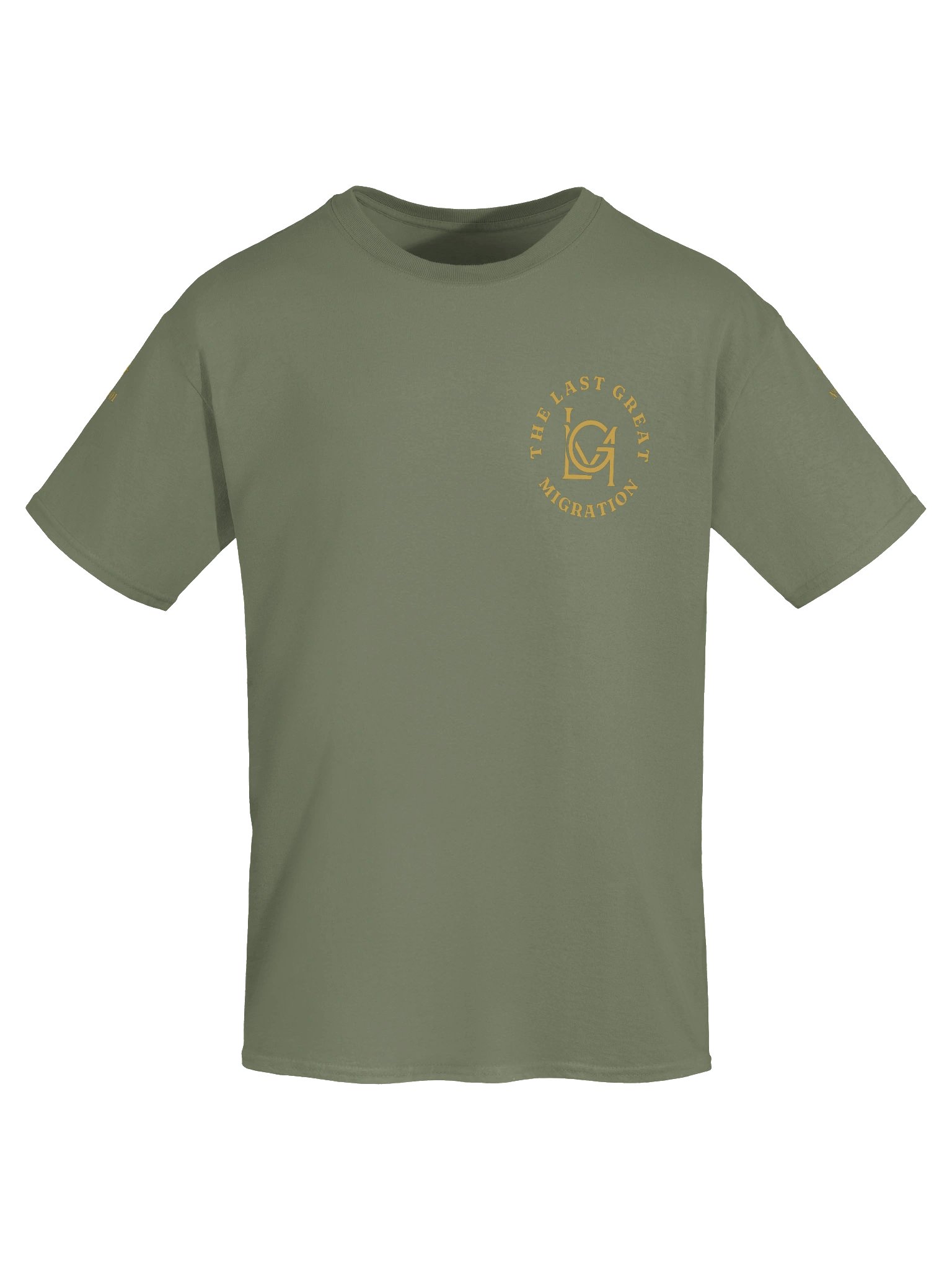 The Signature Tee in Olive Drab, Ivory Lettering product image (6)