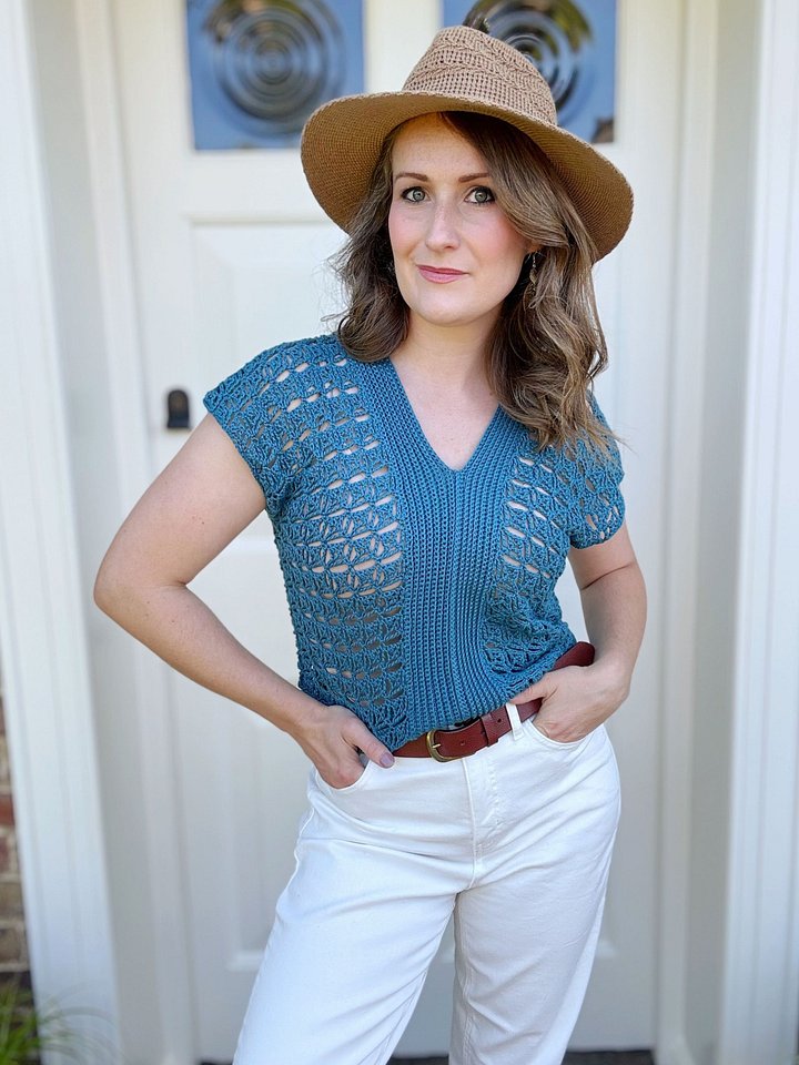 Violet Lace Crochet Top Pattern product image (1)