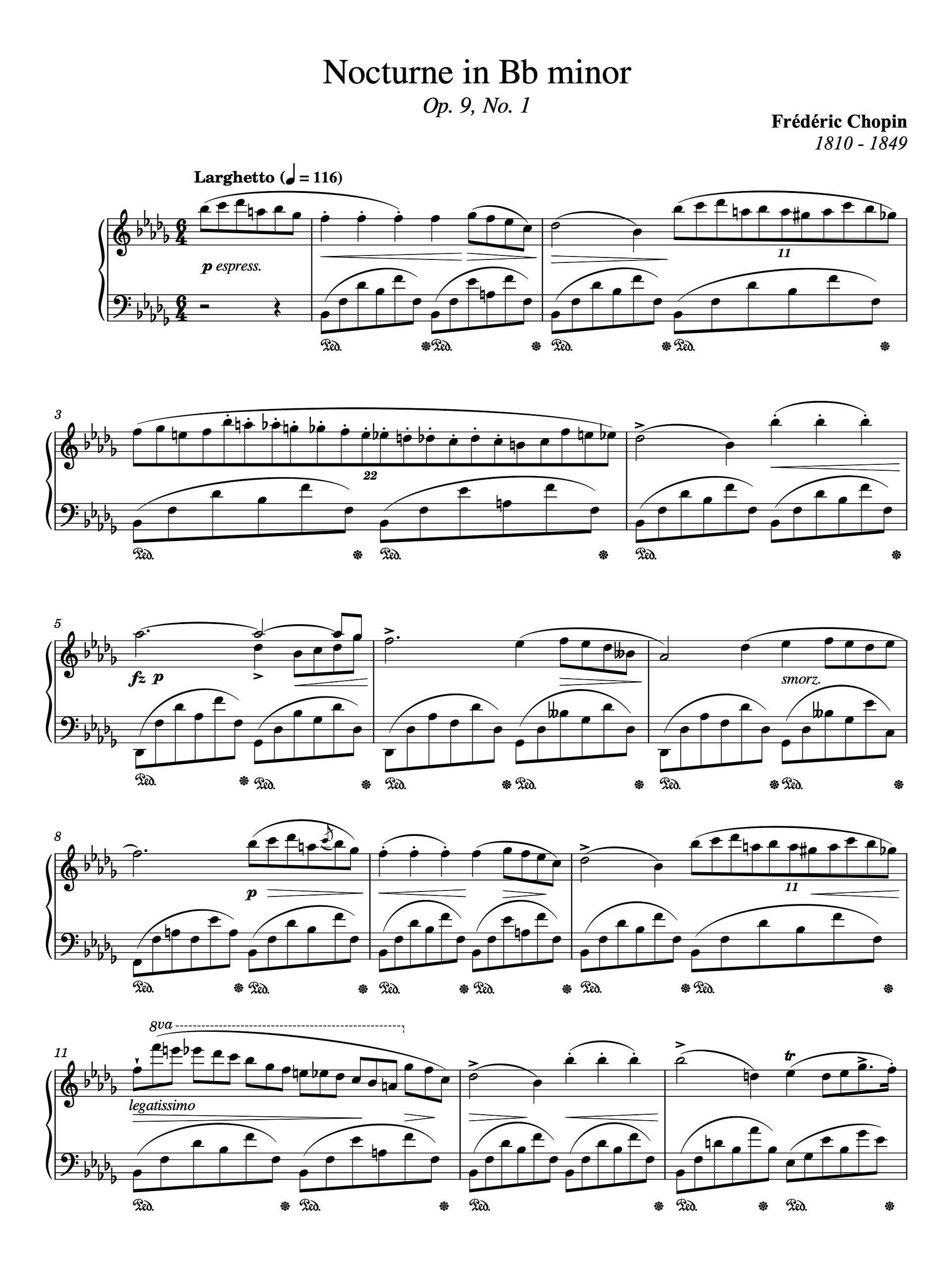 Nocturne in B-flat Minor, Op. 9, No. 1 product image (1)