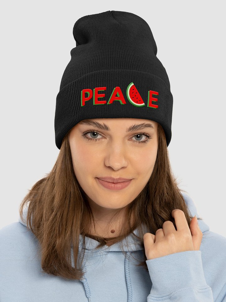 Watermelon Peace Beanie Hat product image (1)