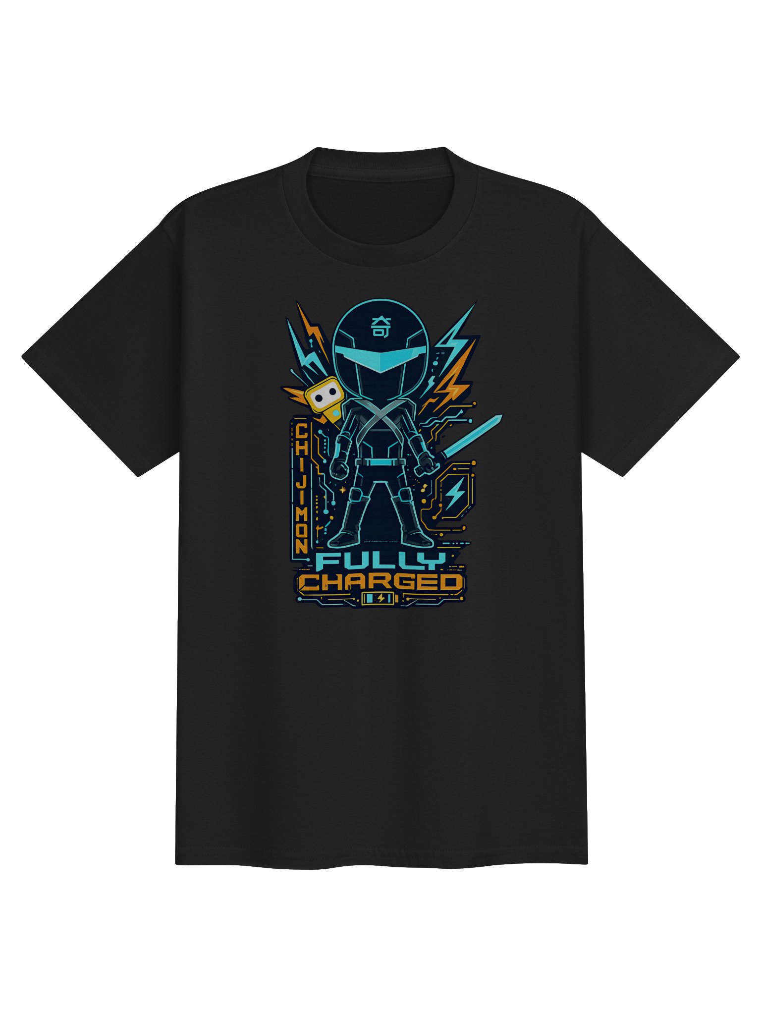 Ninjun Fully Charged - Chijimon T-Shirt (Youth) product image (2)