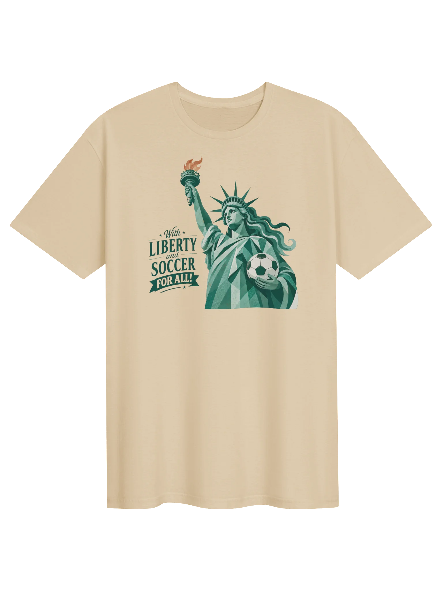 With Liberty and Soccer for All T-Shirt product image (1)