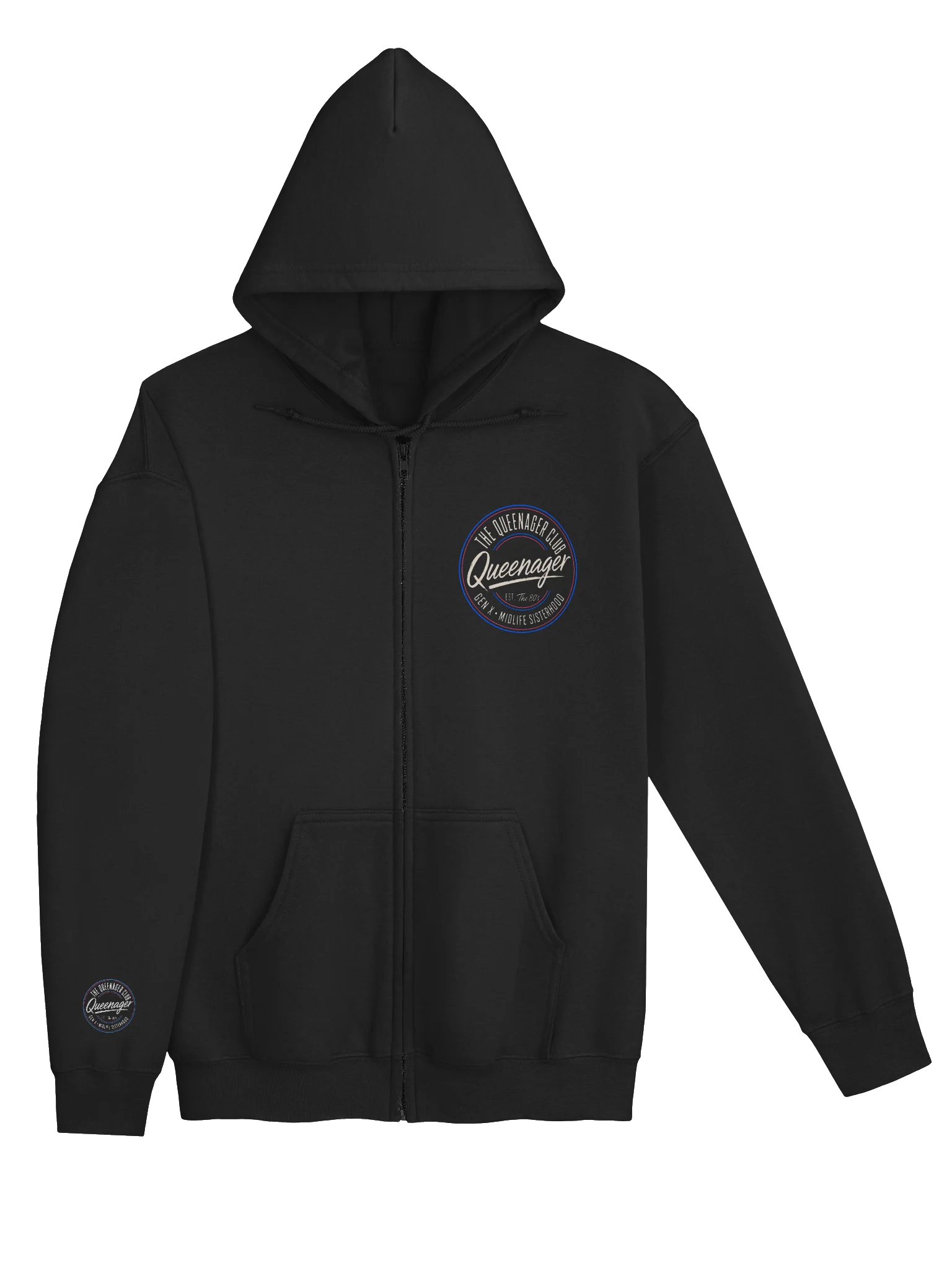 The Queenager Club Zip Hoodie product image (4)