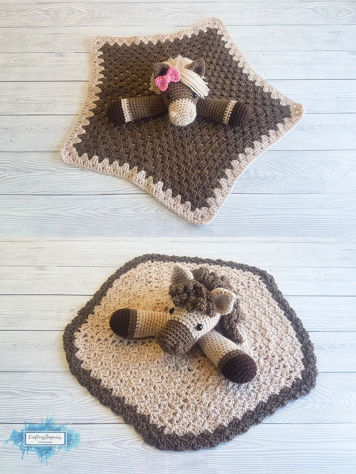 Horse Lovey Crochet Pattern Harry and Harriet Comforter PDF Pattern - Crafting Happiness product image (2)