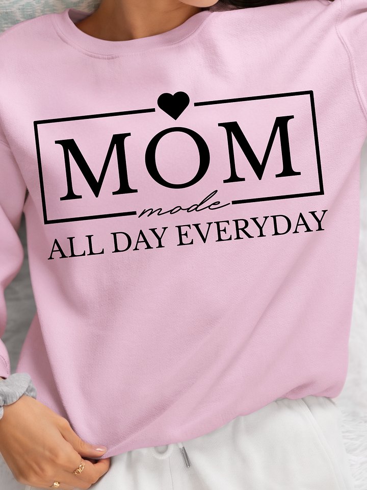 Mom Mode All Day Everyday Gildan Sweatshirt product image (6)