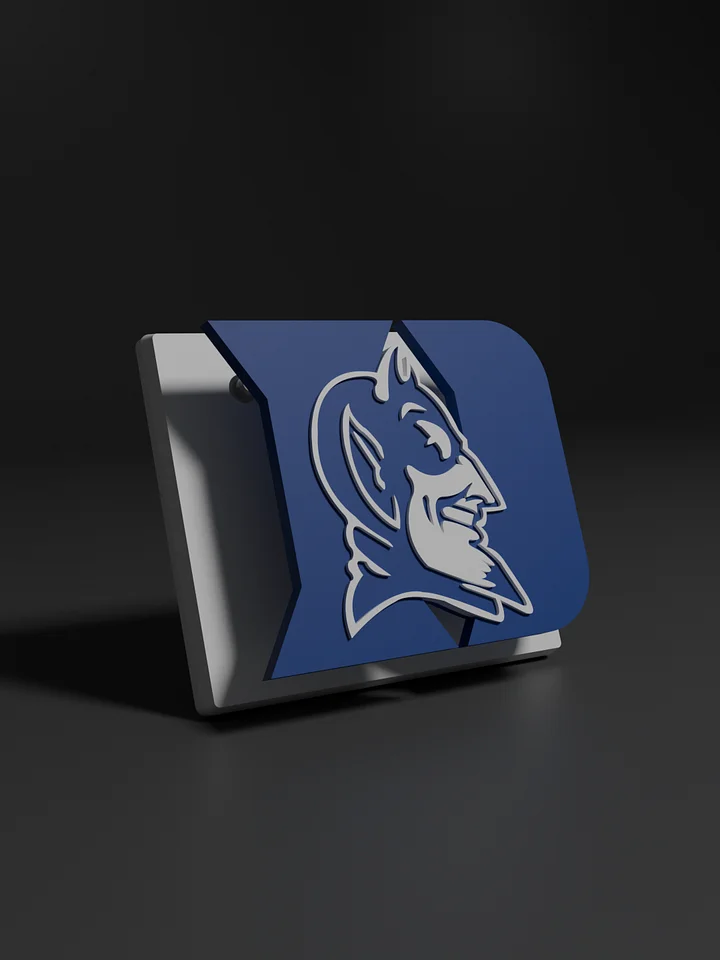 Duke University Blue Devils 3D Printed Floating Logo Sign (Digital File Only) product image (1)