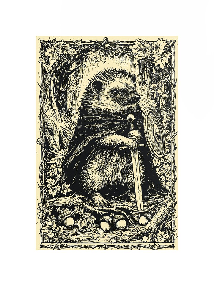 Hedgehog Guardian – Tiny Heroes Poster product image (1)