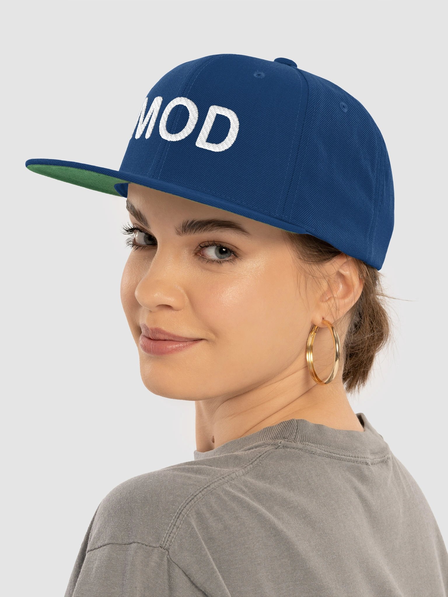MOD Chat Check Royal Blue Embroidered Snapback product image (5)