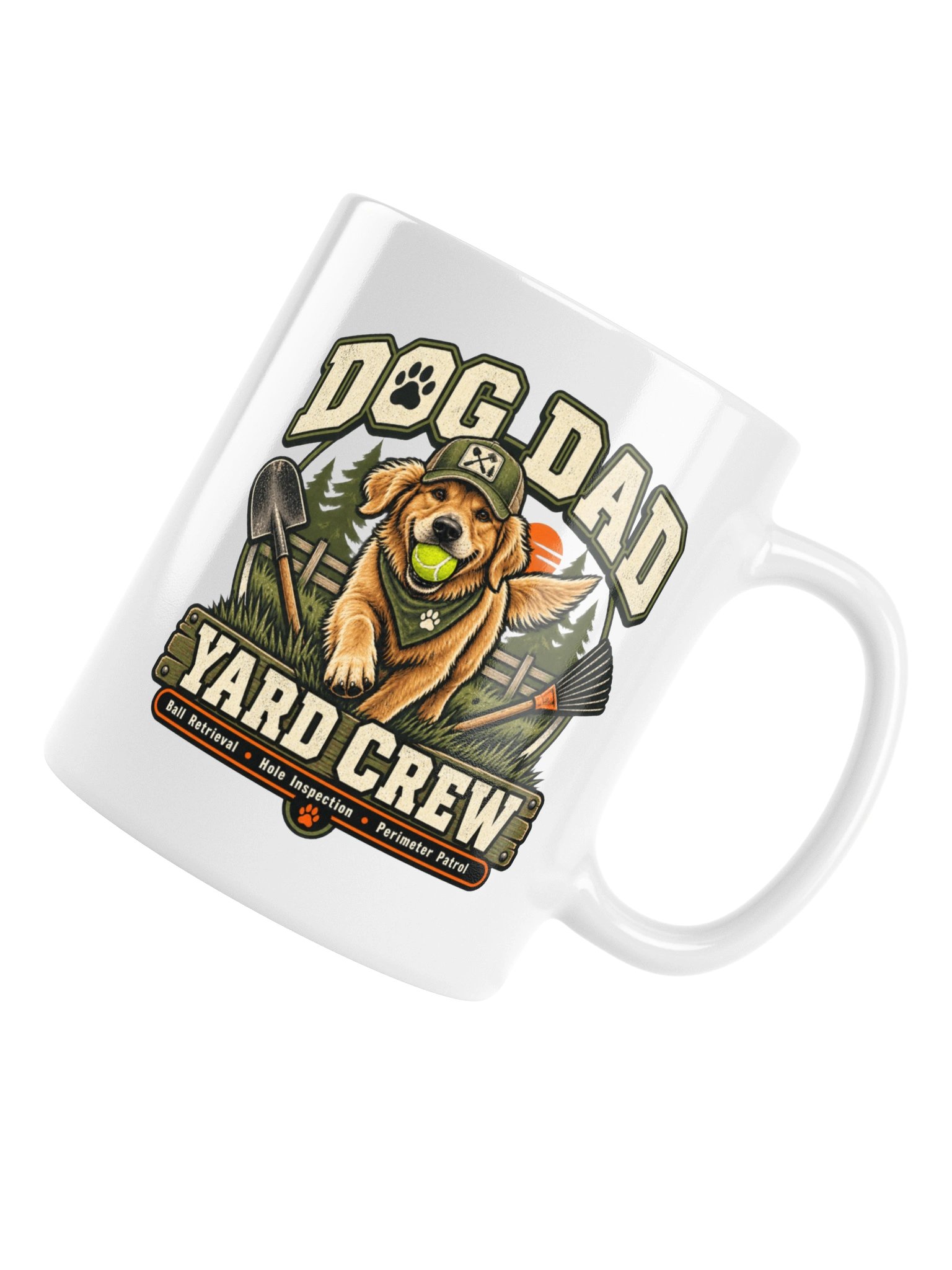 Dog Dad Yard Crew Mug | Funny Dog Dad Coffee Mug product image (17)