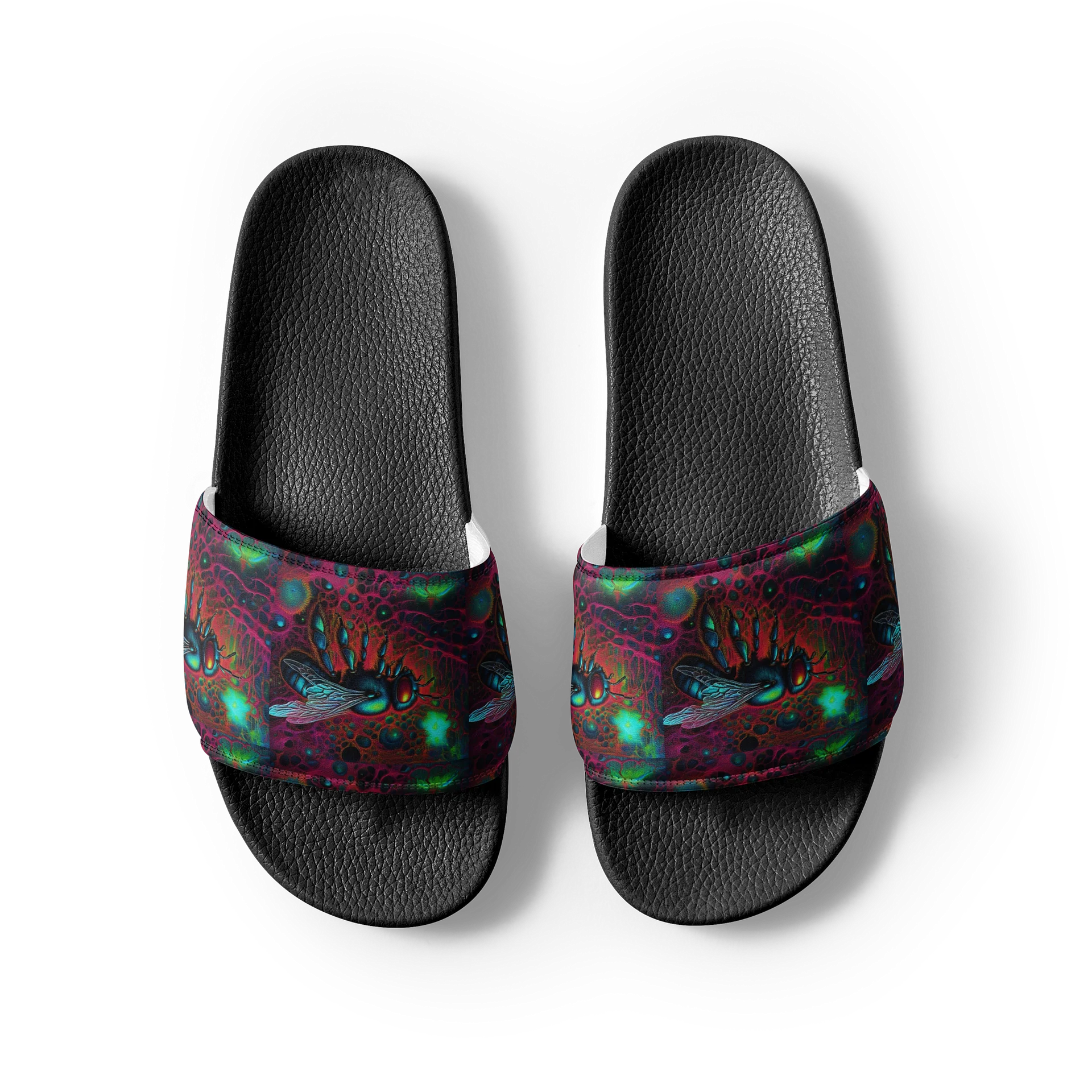 House of Rahly-Psychedelic Bee Men's Slides product image (4)