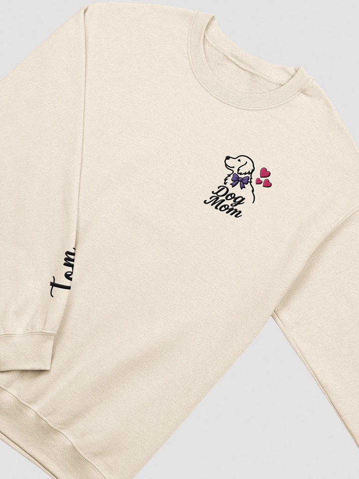 DOG-MOM / SWEATSHIRT WITH PERSONALIZED NAME / EMBROIDERED product image (1)