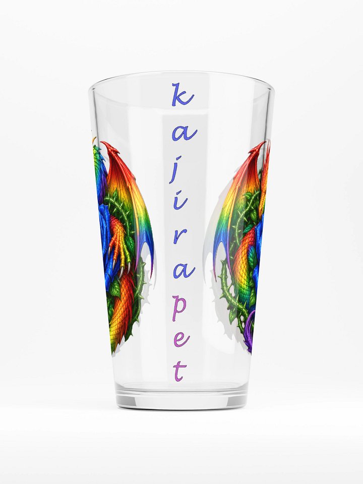 Rainbow Dragon Rose Shaker Pint Glass product image (1)