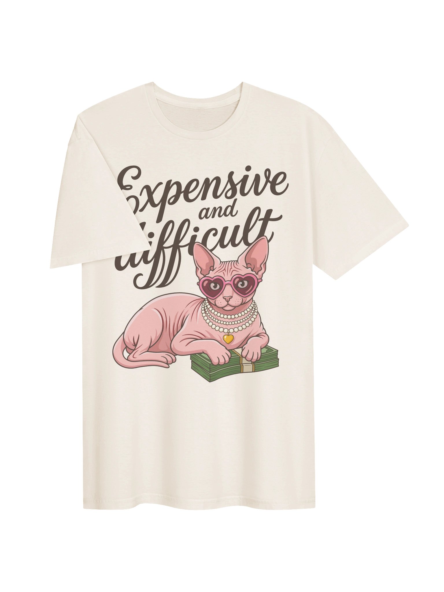 Expensive and Difficult Sphynx Cat Shirt product image (4)