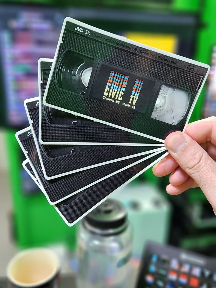 CIVIC TV Stickers - Pack of 2 (US Shipping Only) product image (2)