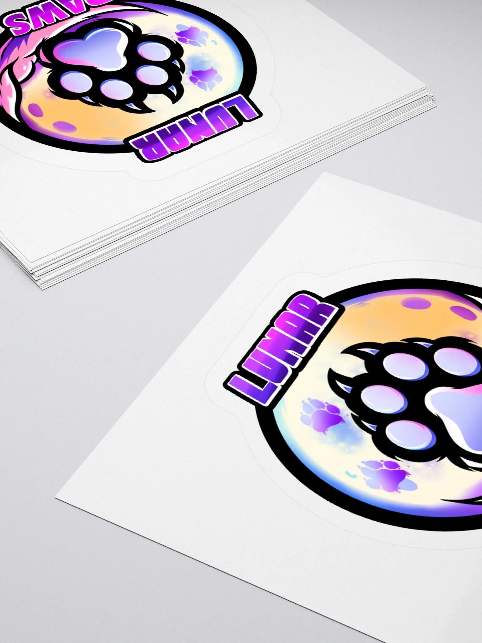 Lunar Paws Celestial Kiss Cut Stickers product image (4)