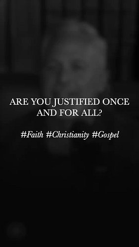 When you believe the gospel, you are legally and forensically justified once and for all, freeing you from the despair of nev...