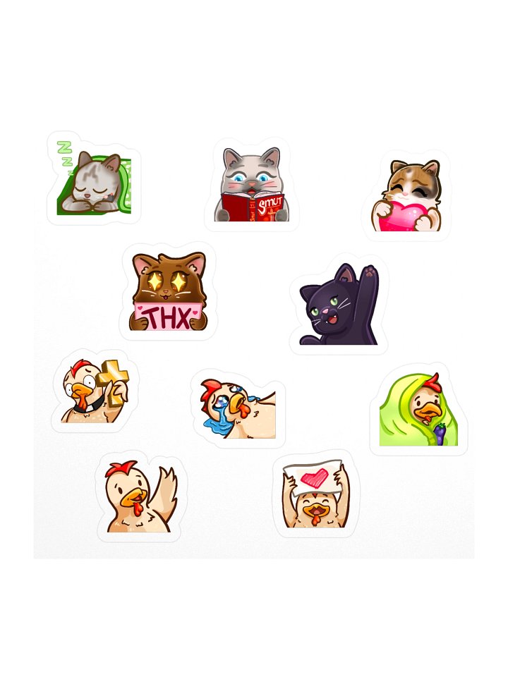Cats and Cawks Stickers product image (1)