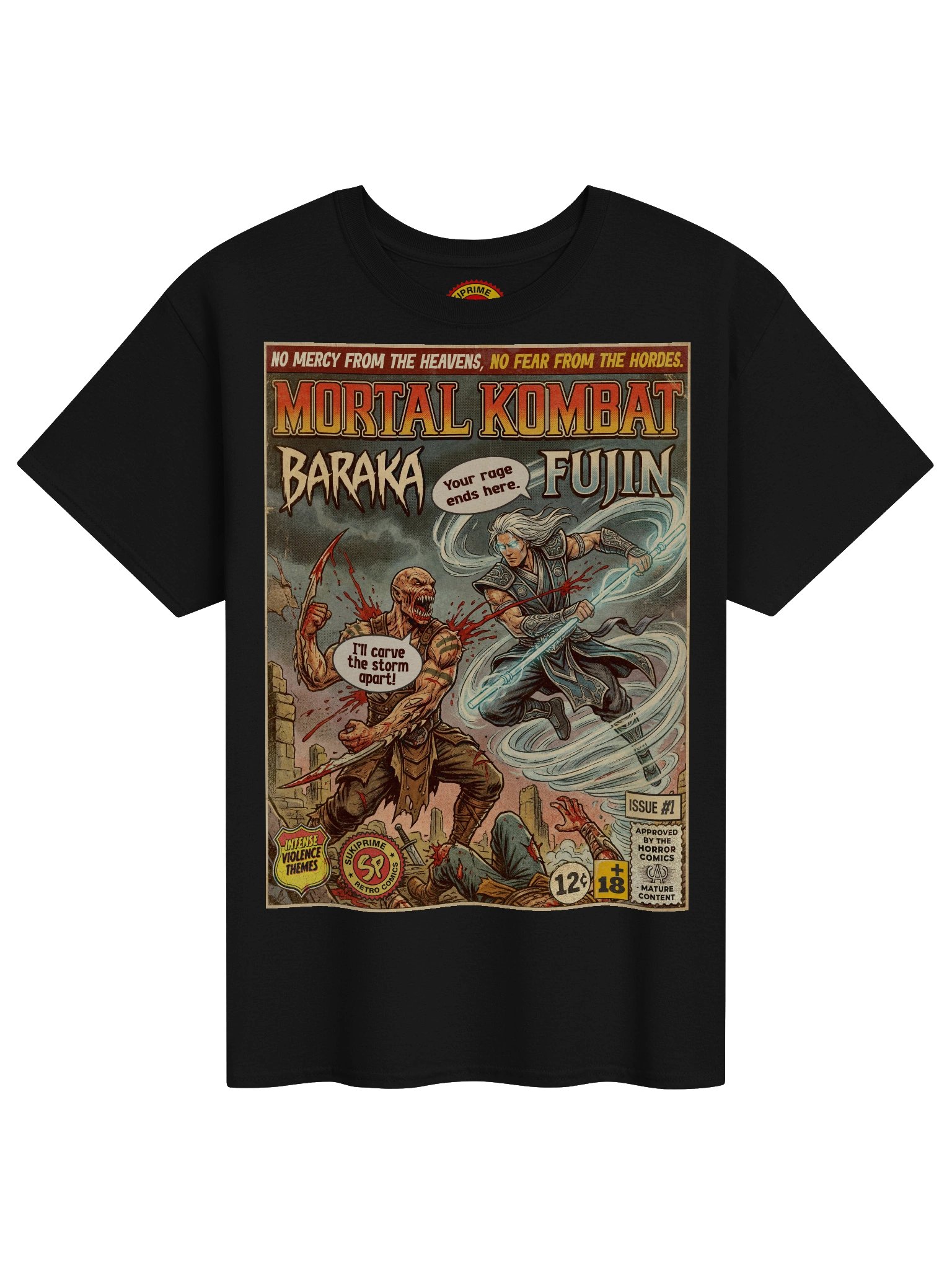 Mortal Kombat Baraka & Fujin Comic Art T-Shirt product image (1)