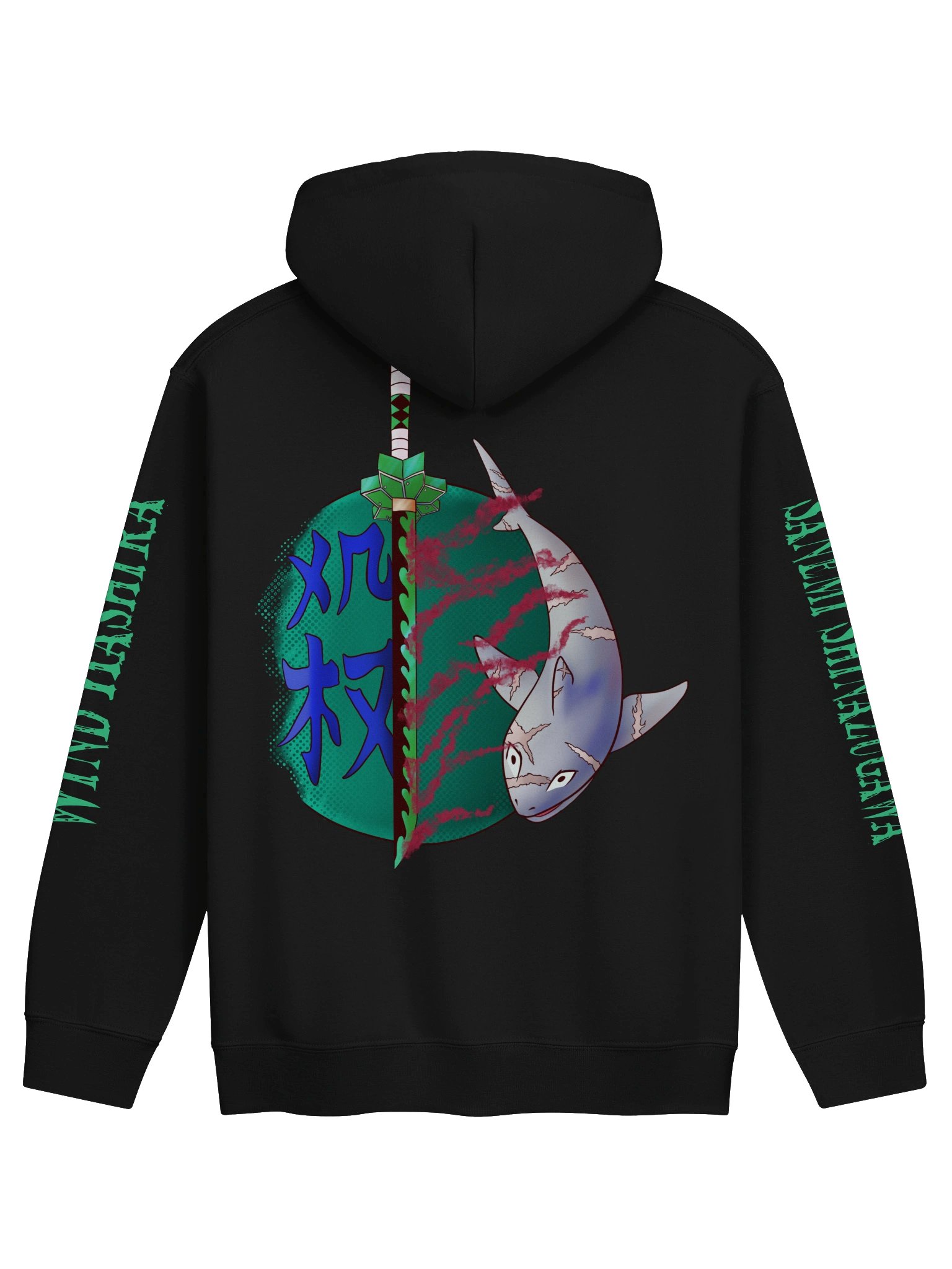 Sharkemi Hoodie w/ Colored Text product image (1)