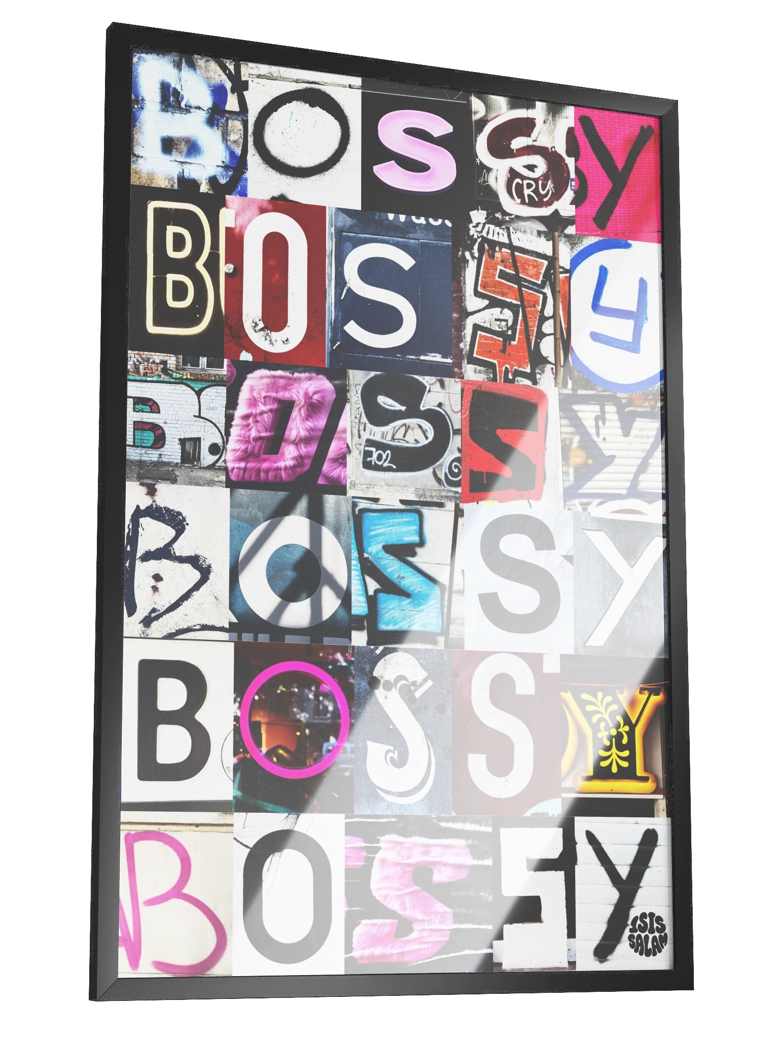 Bossy - Found Fonts - Framed product image (2)