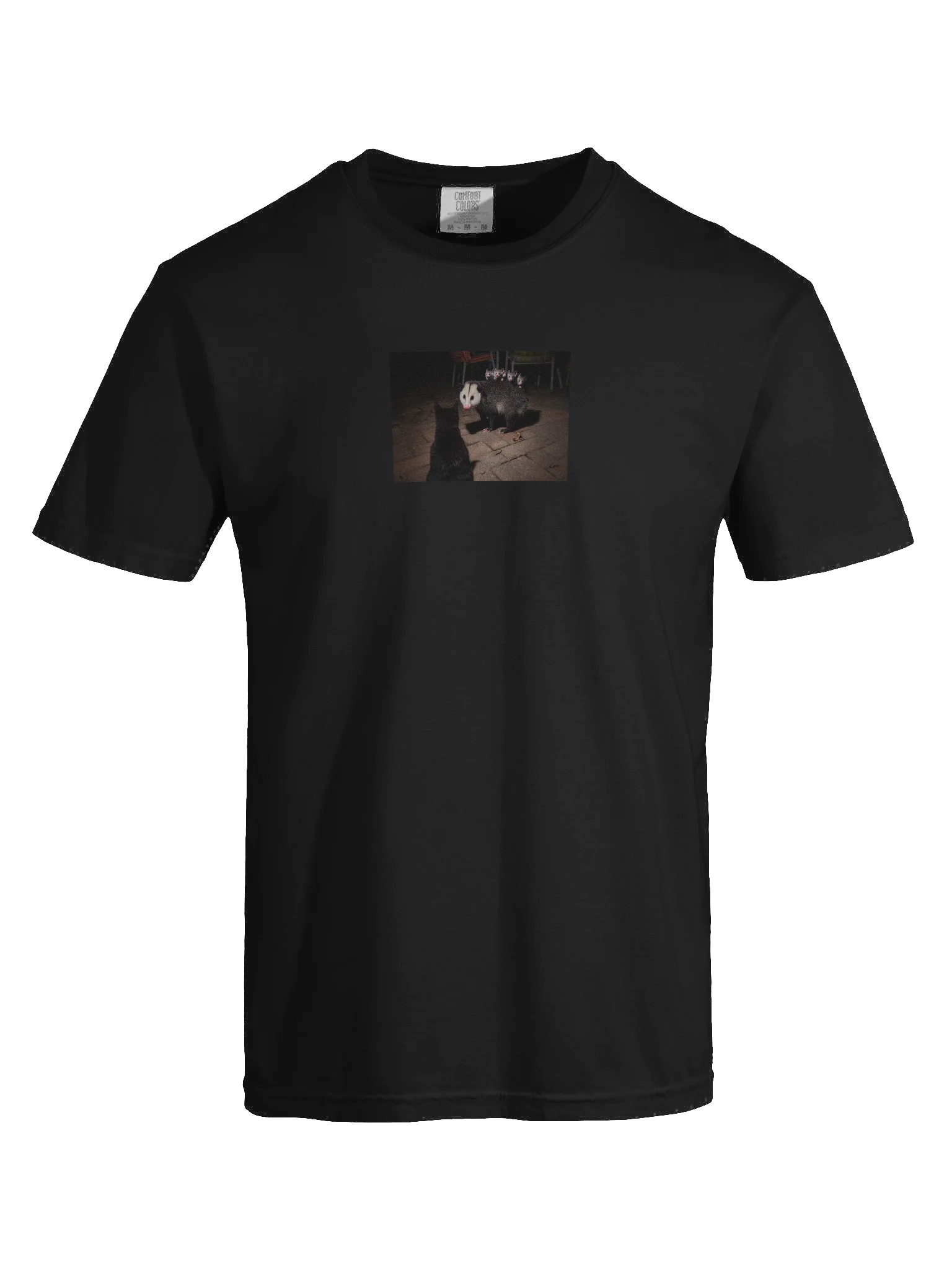 Cat meets opossum family T-shirt product image (7)