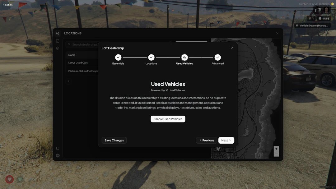 Used Vehicles (QB/Qbox/ESX) - FiveM's Complete Used Car Marketplace product image (5)