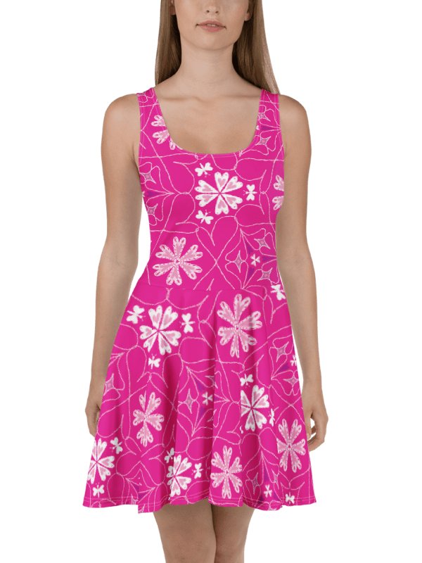 Hearts Blooming Skater Dress | Fit & Flare | Monique Faella Designs™ product image (7)