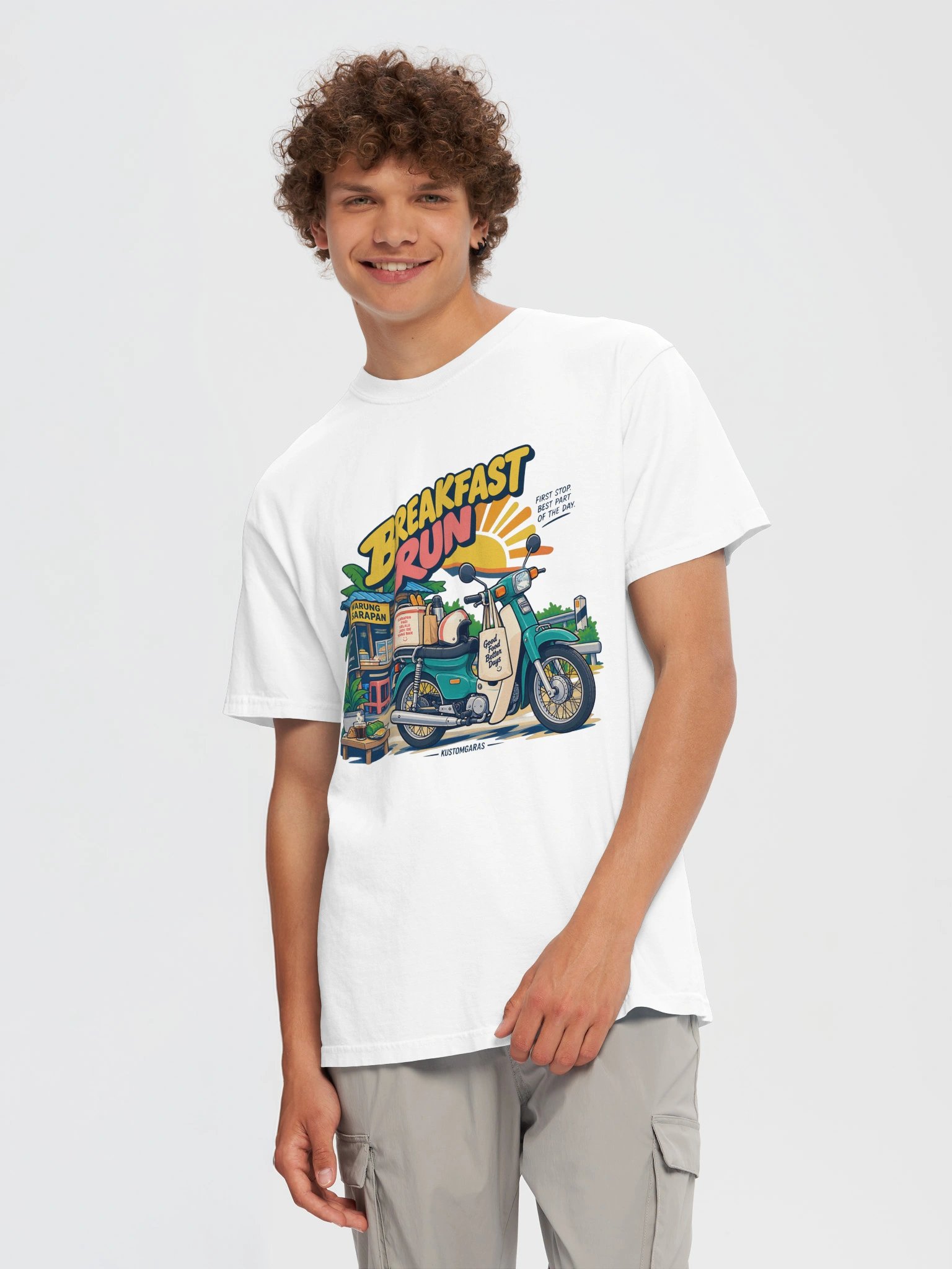Breakfast Run Kustom Garas T-Shirt product image (3)