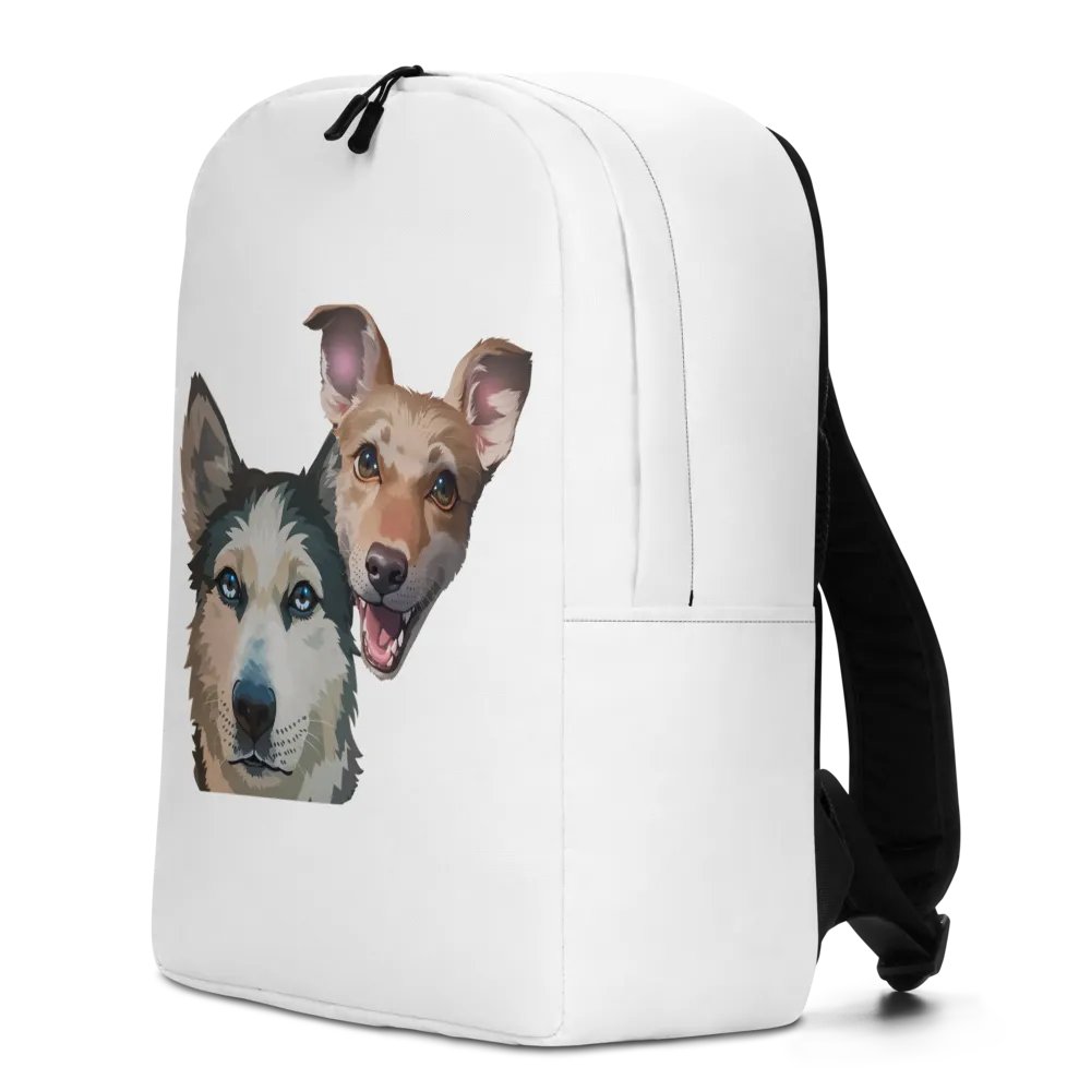 Luna and Mango Minimalist Backpack White product image (1)