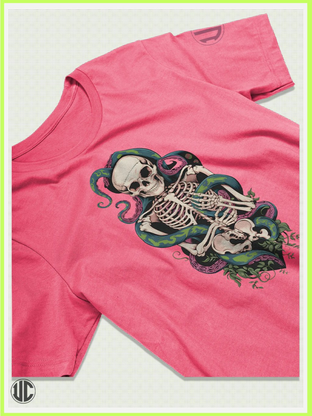 Tentacle Embrace – Ocean Gothic Skeleton T-Shirt product image (2)
