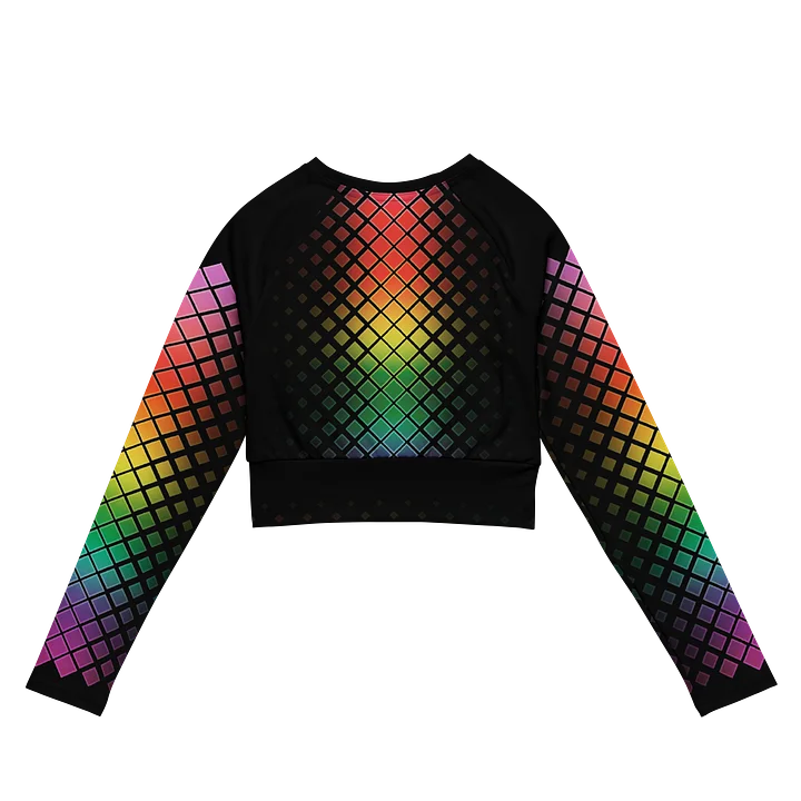 Black Pride Dragons Long Sleeve Sun Crop Top product image (2)