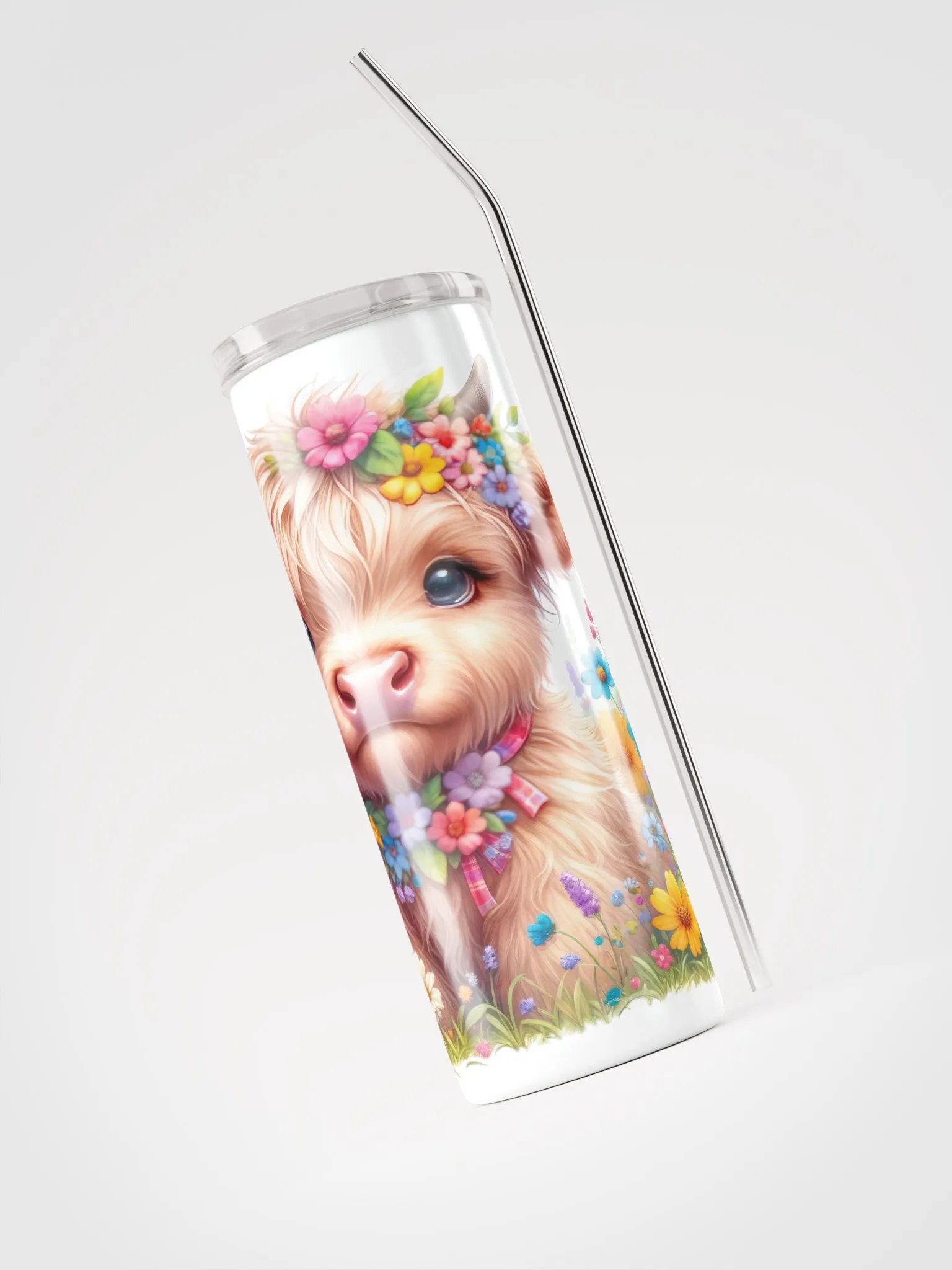 Whimsical Highland Cow Stainless Steel Tumbler product image (4)