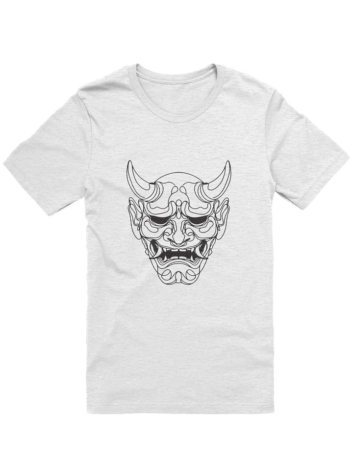 Japanese Oni Mask Line Art Design T-shirt product image (4)