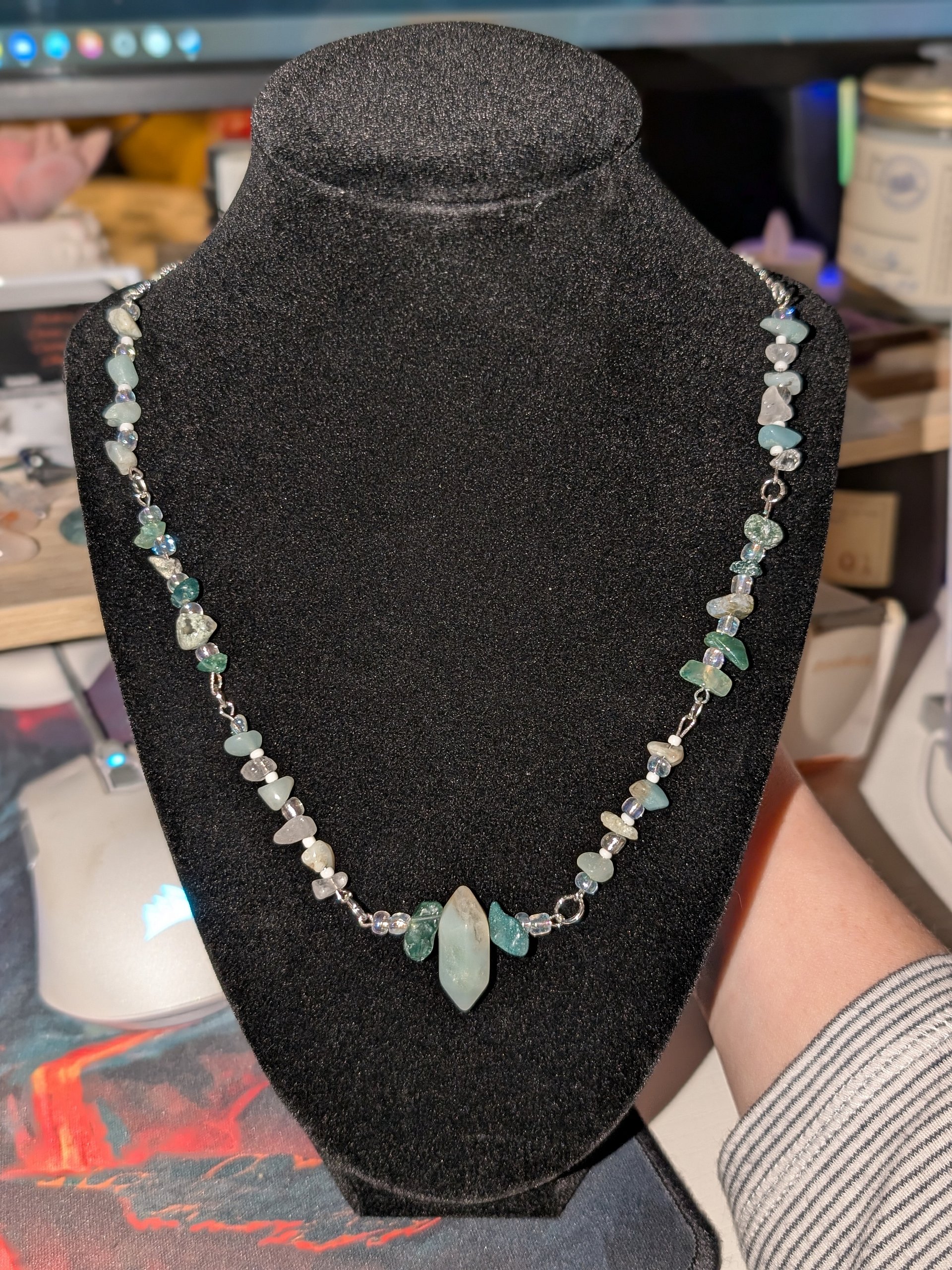 Amazonite & Moss Agate Choker! product image (1)