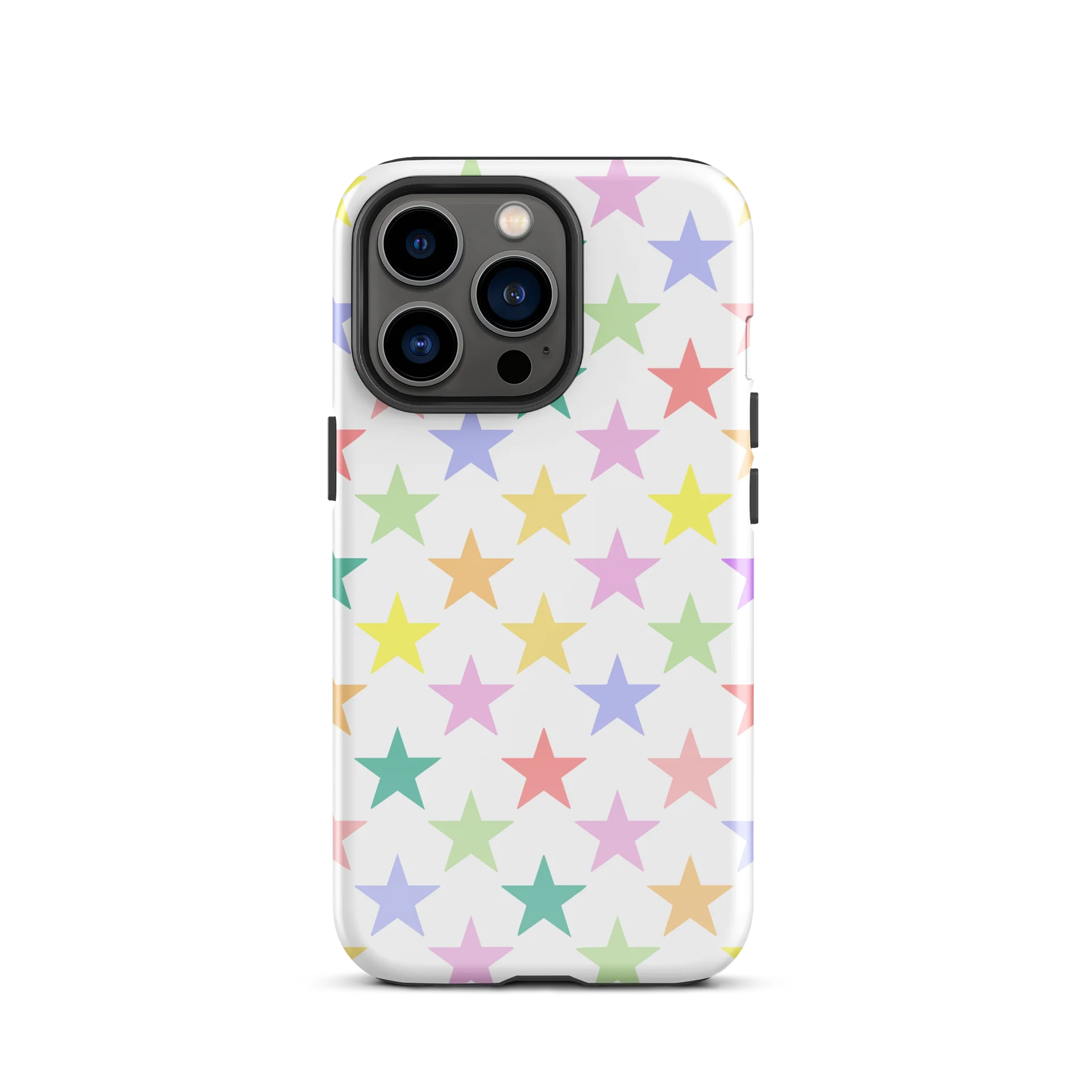Pastel Rainbow Stars iPhone Case product image (1)
