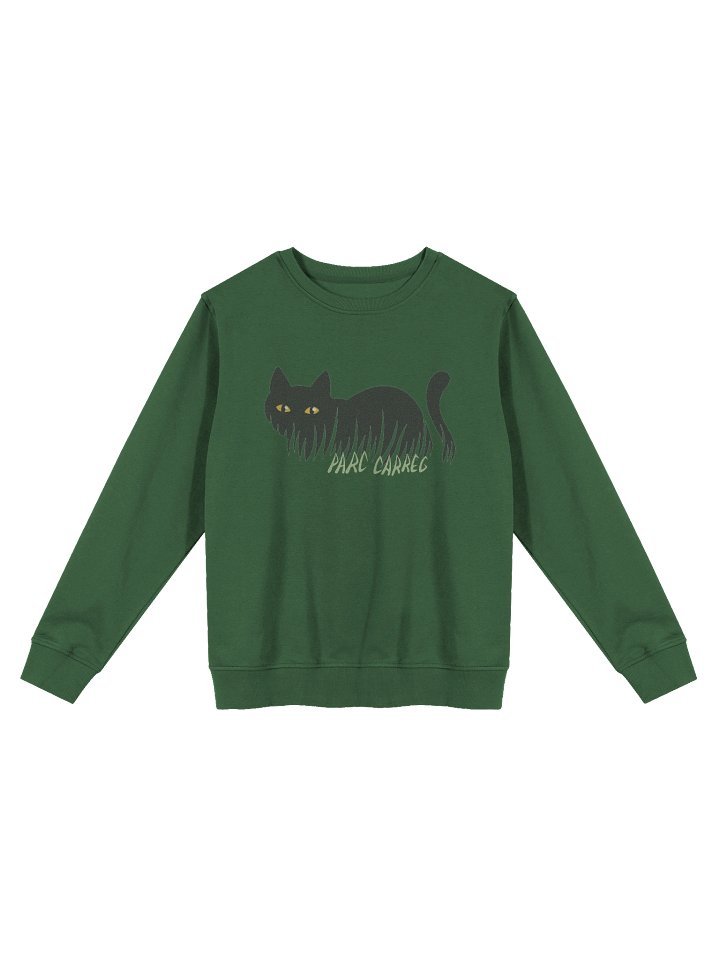 Shadow Cat Unisex Organic Sweatshirt by Parc Carreg product image (1)