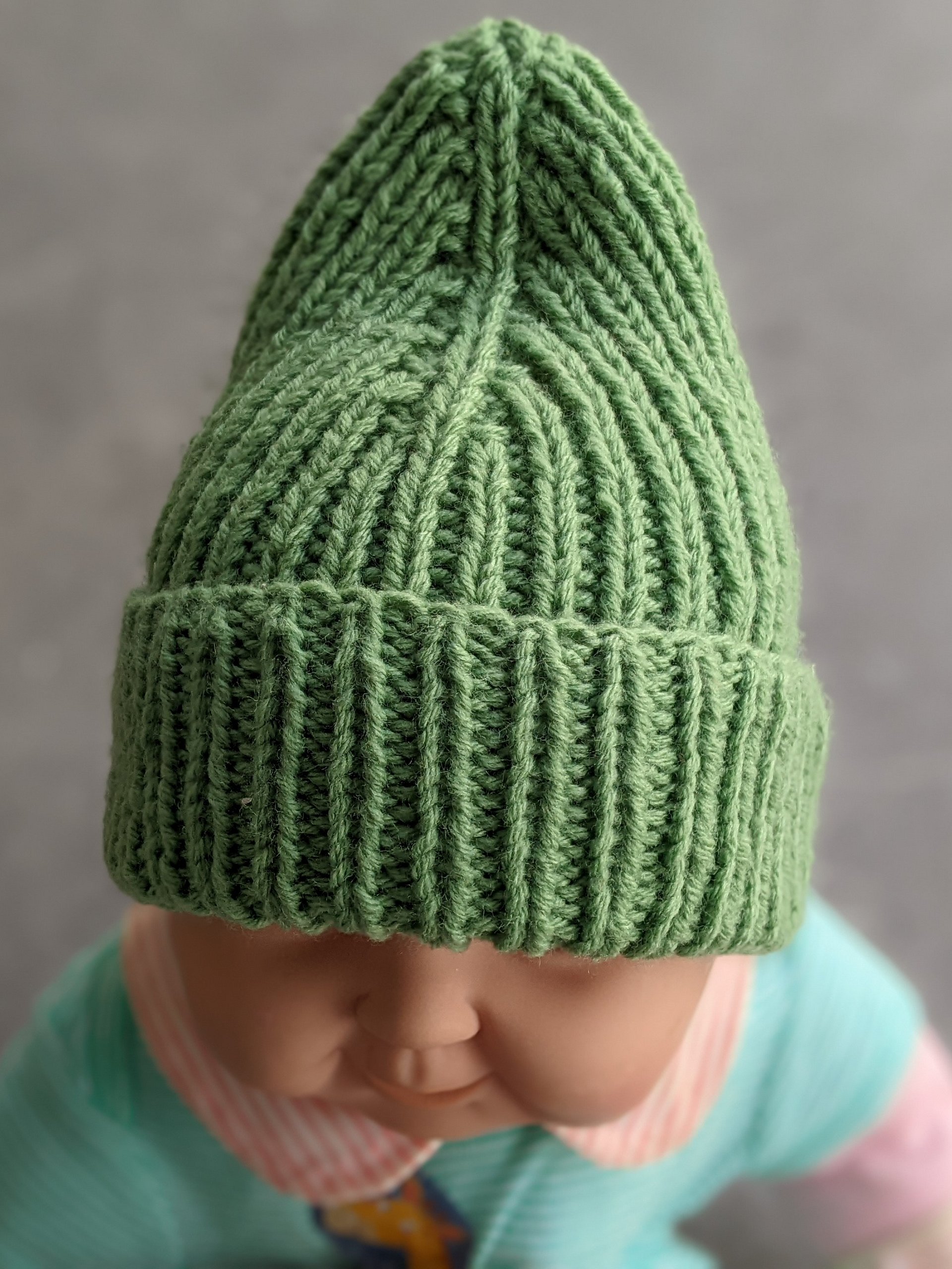 Knit Mountain Infant Baby Hat Pattern product image (2)